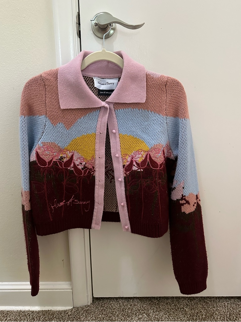 House of Sunny Garden of Eden Tripper Intarsia Cardigan - Picture 3 of 6